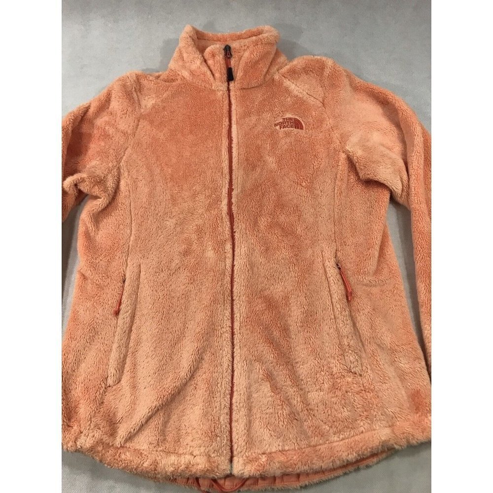 The North Face Osito 2 Full Zip Fleece Jacket Frosted Orange Coral Womens M READ - Picture 2 of 12